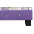 thumbnail image 7 of Glory Furniture Suffolk Glam Wood Tufted Upholstered Bed, Twin, Purple/Black/Multi-color, 7 of 7