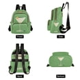 thumbnail image 4 of FORMRS Mini Backpack Purse for Women Travel Daypack Casual Shoulder Bag, Green Lemon Juice, 4 of 7