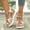 White, variant on Women's Platform Espadrilles Wedge Sandals Casual Bohemian Open Toe Ankle Strap Dressy Sandal Summer Walking Shoes White Women Sandal