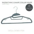 thumbnail image 2 of Simplify 40 Pack Ultimate Plastic Shirt Hanger in Dark Grey, 2 of 7