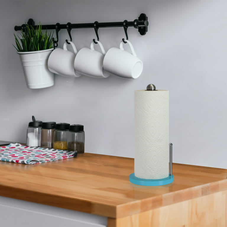 Kasunto Paper Towel Holder (Heavy Weighted Base) Steel Paper Towel Holder  Counte