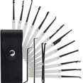 thumbnail image 1 of 15Pcs Unlock Tool Juego de desbloqueo de herramientas de selección de 15 piezas Práctica de extracción de llaves, 1 of 5
