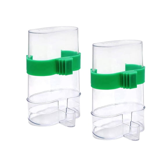 CarpNettore 2x Parakeet Waterer Automatic Bird Water Feeder for Budgies Canary Cockatiel