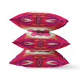 thumbnail image 3 of Amrita Sen CAPL512FSDS-ZP-18x18 Pastel Floral Squares Suede Zippered Pillow with Insert Hot Pink, 3 of 3