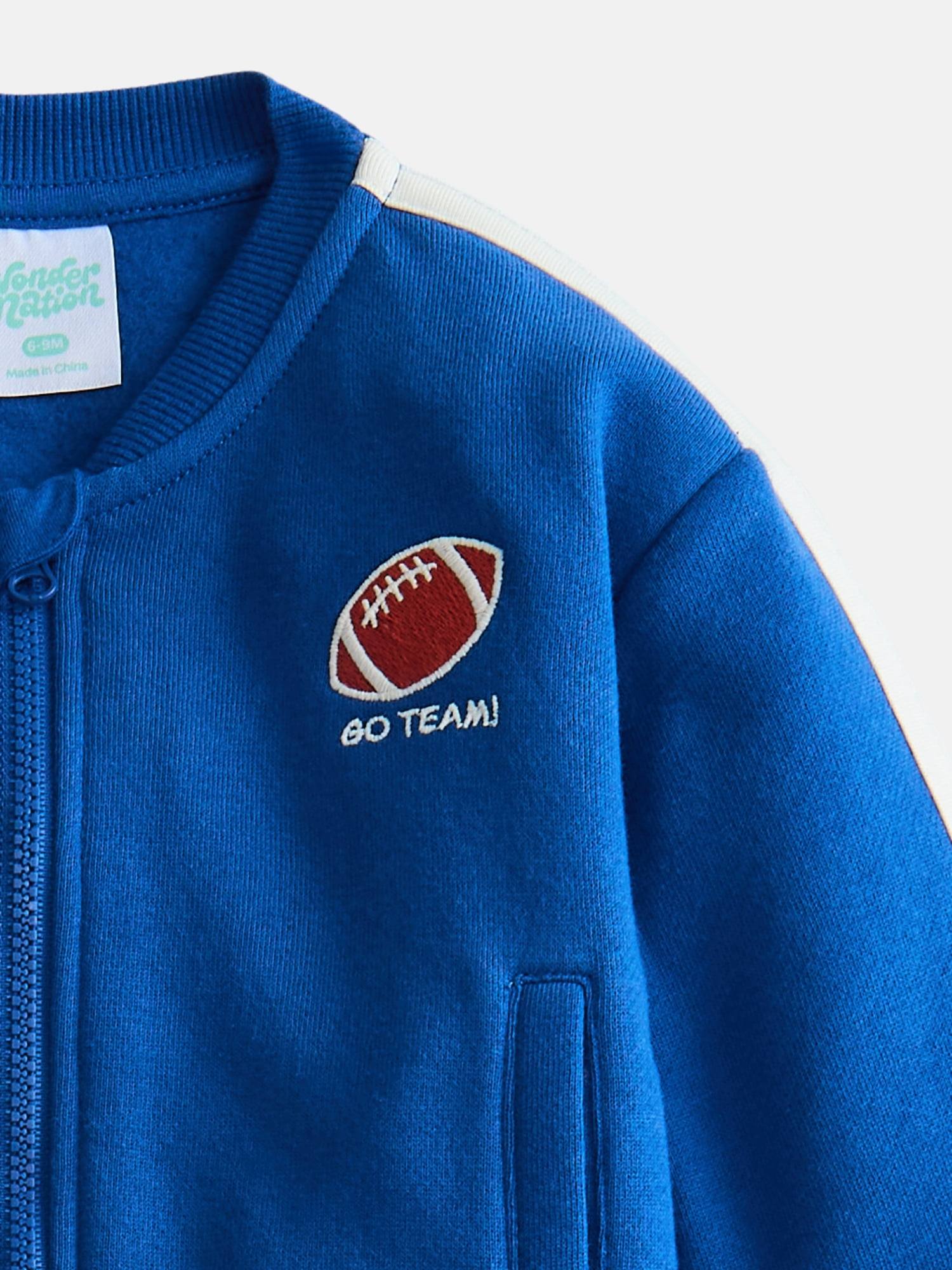 Wonder Nation Baby Boys Long Sleeve Full-Zip Tracksuit, 2 Piece, Sizes 0/3M-24M