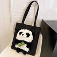 thumbnail image 3 of Bolso de hombro DQrwqpou Panda de felpa Simple para niñas, 3 of 9