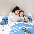 thumbnail image 4 of Homewish Oil Painting Artistic Full Size Comforter Sets,Southwestern Cowgirl Tropical Cactus Bedding Comforter Set,White Blue Bedding Sets For Kids,Super Cozy Room Decor Reversible,3-Piece, 4 of 8