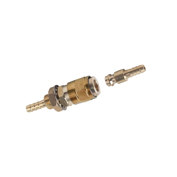 El conector rápido enfriado por agua de latón reemplaza la conexión rápida de agua Mig TIG Amarillo 6mm kusrkot Conector rápido