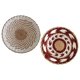 thumbnail image 1 of Cuencos colgantes tejidos, bandejas artesanales, tapices decorativos, cestas colgantes Blanco 20cm Rojo 20cm, 1 of 9