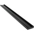 thumbnail image 5 of Lauxes 96-Inch Linear Tile Insert Drain - Slim Tile Insert Linear Drain - Aluminum Rectangle Tile Insert Drain-Customizable Floor Slim Tile Insert Shower Drain in Midnight Black, 5 of 8