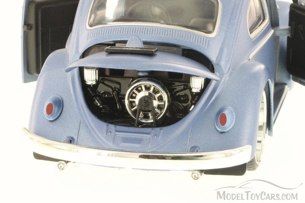 1/24 Jada 1959 VOLKSWAGEN Beetle With 5 Spoke Wheels Diecast Matt Blue 97489 for sale online