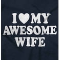 thumbnail image 2 of I Love My Awesome Wife Cute Husband Men's Crewneck Sweatshirt Brisco Brands S, 2 of 6