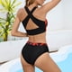 thumbnail image 4 of Traje de baño de chaleco con estampado elegante para mujer Bikini dividido Traje de baño de calzoncillos de gran tamaño para mujer OAVQHLG3B Store lin121212, 4 of 4