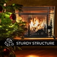 thumbnail image 4 of Dawot 44 x 33 Inch Fireplace Screen, Metal Fireplace Screen with Single Door, Baby Safe Spark Guard Protector Wood Burning Stove Decorative Accessories, 4 of 8