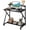 Black, variant on Rolling Computer Desk Cart, 32" Mobile Portable Laptop PC Table | Compact Small Desk on Wheels w/Power Outlets Monitor Stand, CPU Stand & Storage Shelf for Small Space