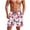 American Flag Hibiscus, variant on Mens American Flag Swim Trunks Swimming Shorts Quick Dry Swim Trunks Board Shorts Beach Bathing Suit Swimwear with Pockets American Flag Eagle Man 4XL