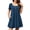 Navy, variant on ValueVibe Nightgowns for Women Crew Neck Sleepshirt Short Sleeve Sleepwear Henley Button House Dress with Pockets, Burgundy XL