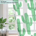 thumbnail image 4 of Yayeee Window Curtains Light Filtering 63"x42" Grommet Panel Pair Home Living Room Decor, Cactus Pattern, 4 of 7