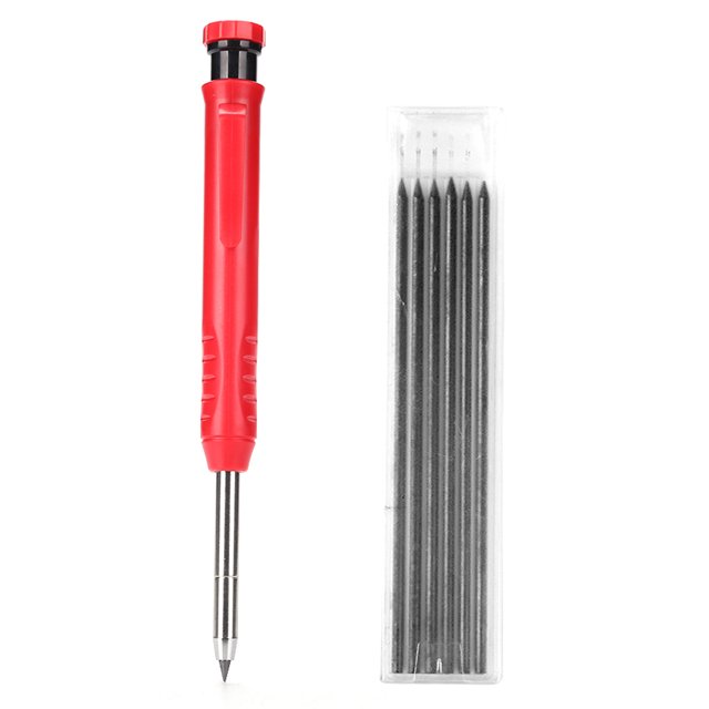 Juego de lápices de carpintero sólido con recambios de marcador para Scriber Architect Carpenter