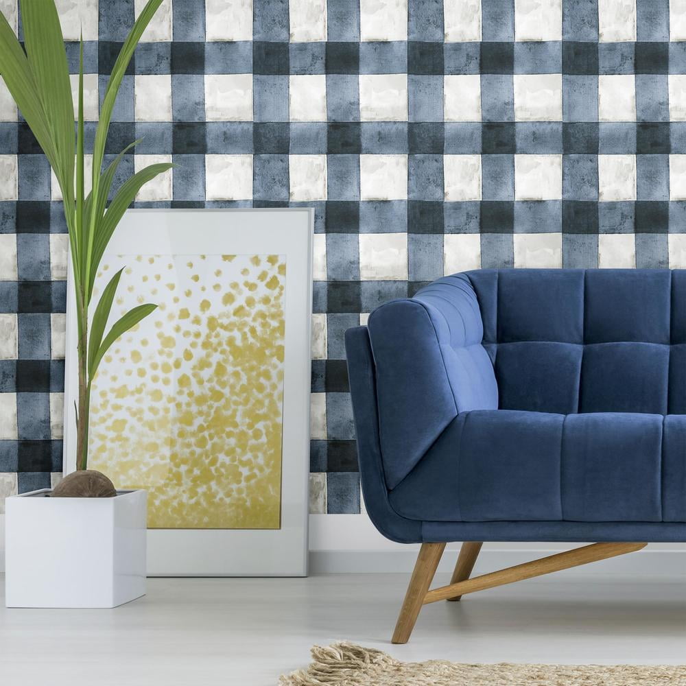 Buffalo Plaid Peel and Stick Wallpaper