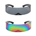 thumbnail image 1 of Gafas de Sol Futuristas Sunnimix Shield Wrap Mirror 2 Piezas Multi+Gray, 1 of 8