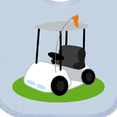 thumbnail image 4 of Inktastic Golf Cart Golfing Boys or Girls Baby Bib, 4 of 4
