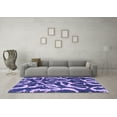 thumbnail image 3 of Ahgly Company Indoor Rectangle Abstract Purple Modern Area Rugs, 2' x 5', 3 of 4