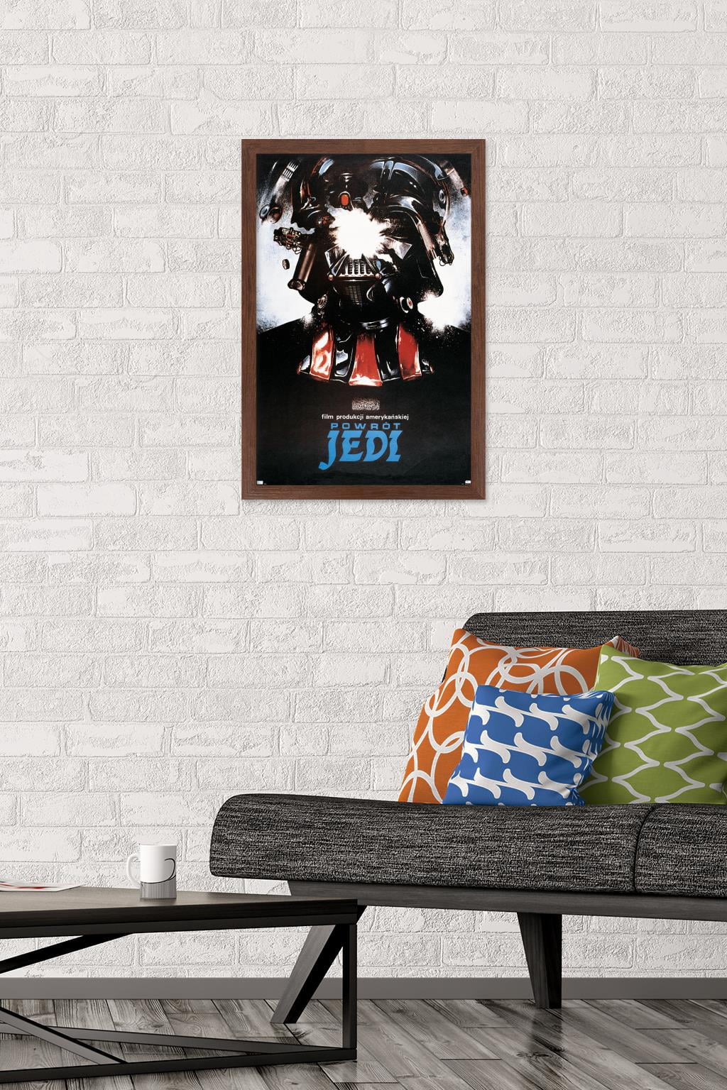 Star Wars: Return of the Jedi - Polish One Sheet Wall Poster, 14.725" x 22.375" Framed