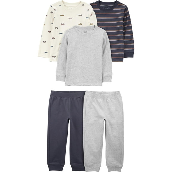 Carter's Child of Mine Baby and Toddler Boy Outfit Set, 5-Piece, Sizes 12M-5T