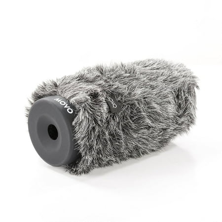 UPC: 0604888903622 | Movo Ws-g140 Furry Rigid Windscreen For Microphones 18-23mm In Diameter And Up To 5.5 [14cm] Long – Dark Gray