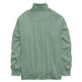 thumbnail image 3 of Lightweight Womens Oversized Henley Snap Button Sweatshirt Thermal Long Sleeve Pullover for Casual Daily and Preppy Outfits Mint Green S, 3 of 3