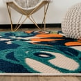 thumbnail image 3 of World Rug Gallery Modern Floral Indoor/Outdoor Area Rug - Multi 2' x 7', 3 of 8