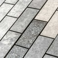 thumbnail image 4 of The Tile Life Wilds 2" x 4" Gravel Grey Matte Porcelain Mosaic Floor and Wall Tile, 1 Sheet, 4 of 6
