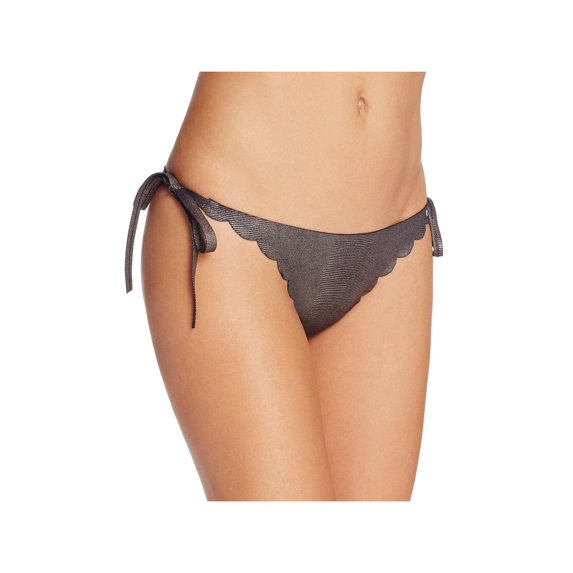 PilyQ Womens Scalloped Side Tie Swim Bottom Separates