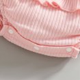 thumbnail image 6 of Paguaki Baby Girl Clothes Toddler Baby Girl Clothes 3 6 9 12 18 24 Months Summer Outfits Solid Short Sleeve Sweatshirt Tops +Romper Shorts Set, 6 of 9