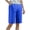 Blue, variant on Qiopertar Women's High-Waisted Yoga Shorts with Pockets Solid Color Fitness Tennis Workout 5-Inch Inseam Casual Comfy Stretchy Athletic Shorts, Navy 4XL