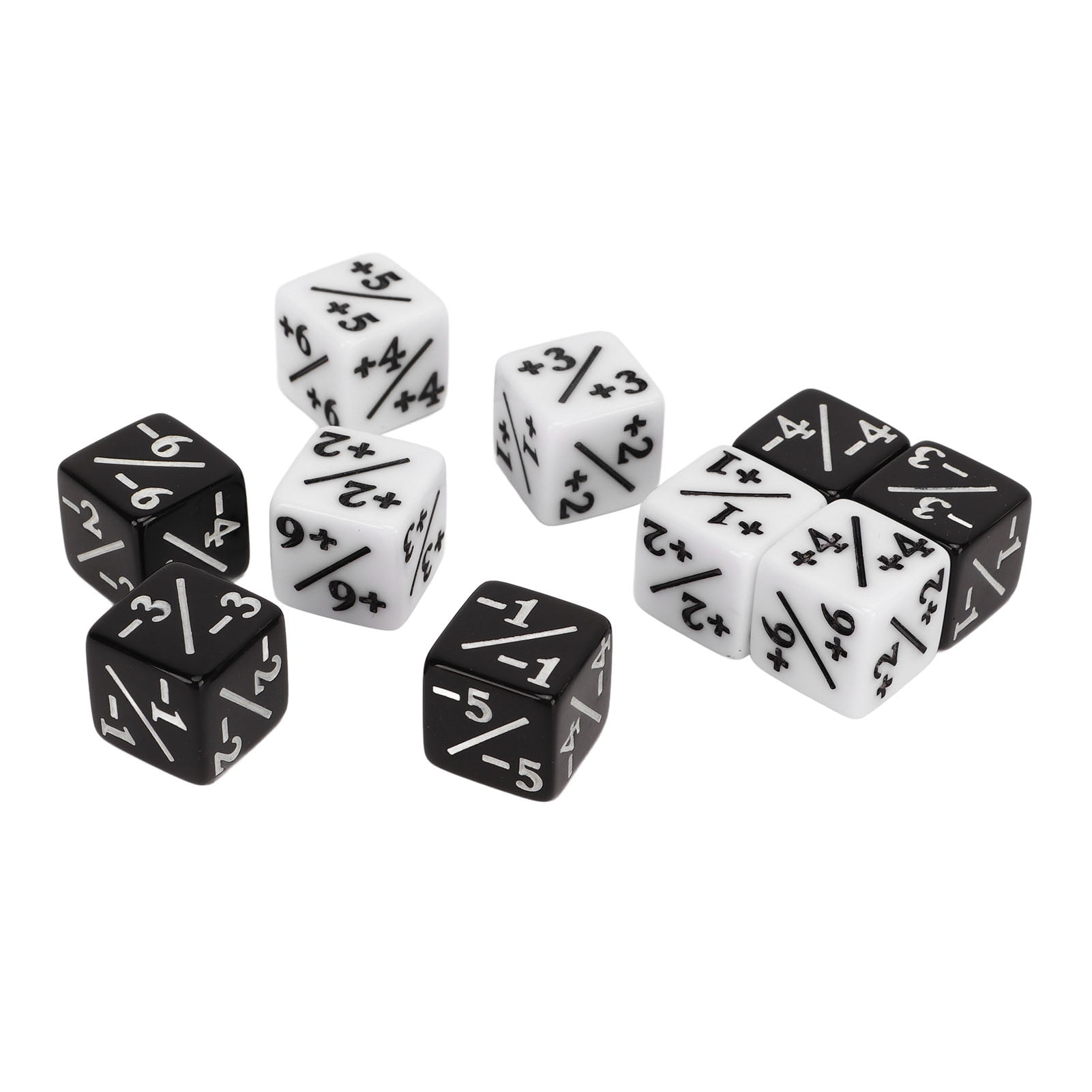 Dice, Positive And Negative Number Dice Black White For Math Teaching ...