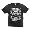 thumbnail image 2 of Mens Trucker T-shirt Truck Driver Gifts Funny Trucker Shirts Truck Driver Tee Shirt Driver Gifts (Large Navy Blue), 2 of 6