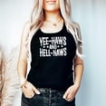 thumbnail image 3 of Yee Haws and Hell Naws Tank Top for Women and Teens Funny Country Western Summer Shirt Black Tank Top XX-Large, 3 of 5