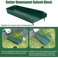 Downspout Splash Block 16.3 Inch, Gutter Extension with Fixing Nails ...