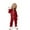 AB448 Red1, variant on Tisuna Kids Girls Fall Pajamas Set Fashion Long Sleeve Lapel Collar Letter Print Tops And Pants Sleepwear Children'S 2 Pieces Nightwear Matching Set Size 10-11 Years