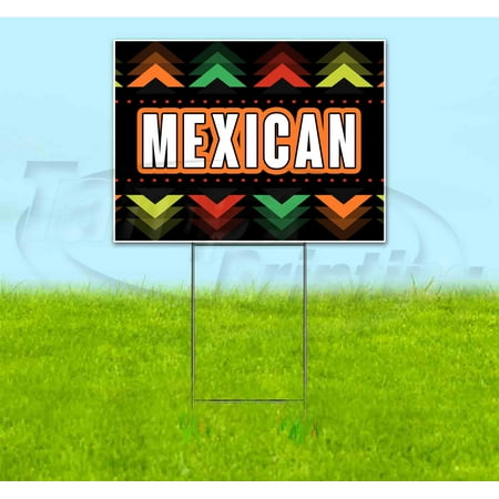 Fiesta Mexican (18" x 24") Yard Sign, Includes Metal Step Stake