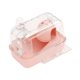 thumbnail image 5 of Jaula para hámster portátil con ventilación, transpirable, transparente con asa, hábitat para rosa, 5 of 9