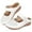 White, variant on Ecetana Clogs for Women Slip On Shoes Comfort Women Mules Closed Toe Sandals with Hook Loop