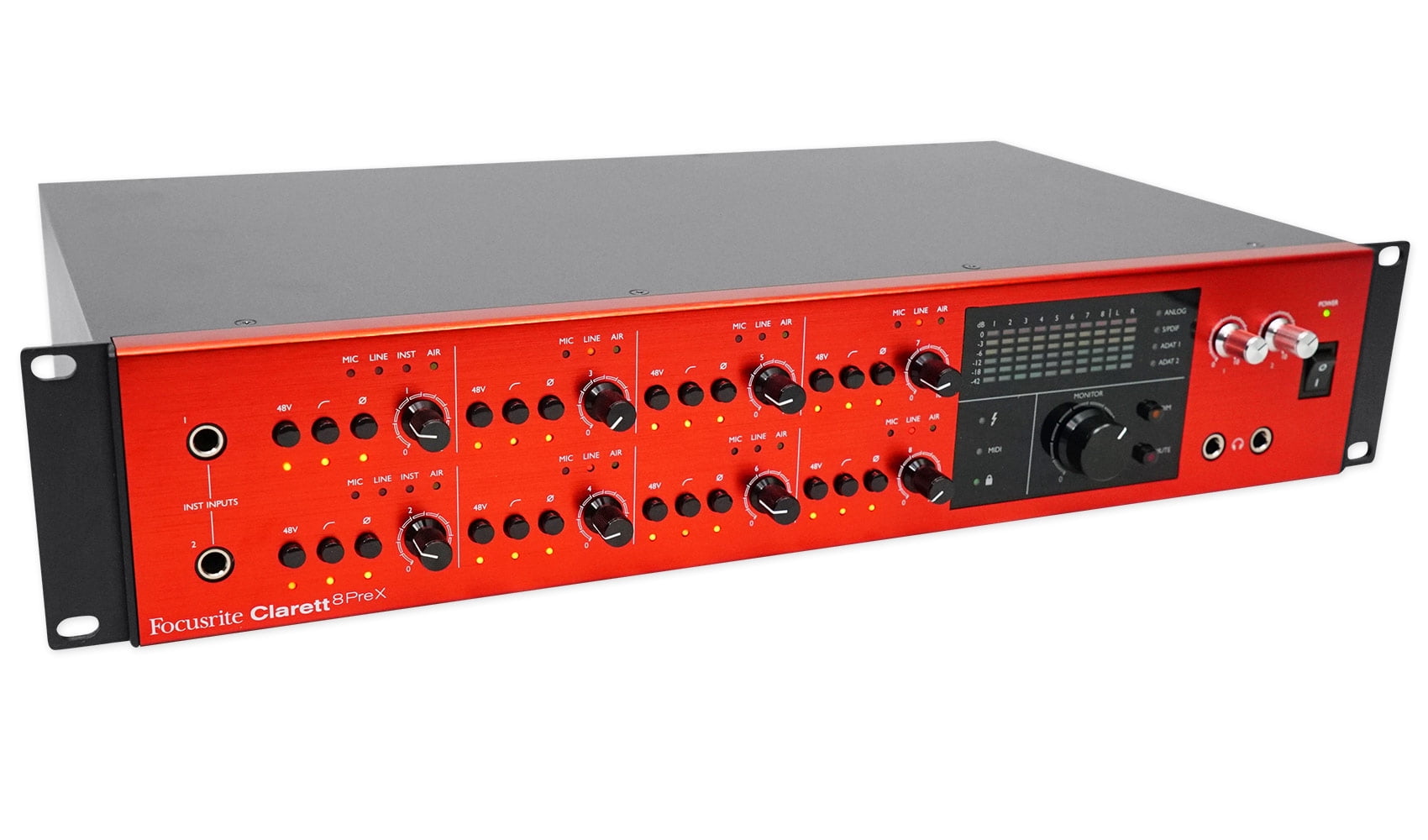 Focusrite CLARETT 8PREX Thunderbolt Audio/Midi Interface+AKG Mic+