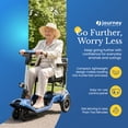 thumbnail image 3 of Journey So Lite Folding Power Scooter, Lightweight, 5 mph Max Adjustable Speed, Blue, 3 of 10
