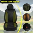 thumbnail image 5 of DIKSOAKR Front Car Seat Covers Fit For Honda Accord 2003-2017 Black Waterproof Fashion Faux Leather Seat Covers 2 Seats Auto Interior Protectors, 5 of 7