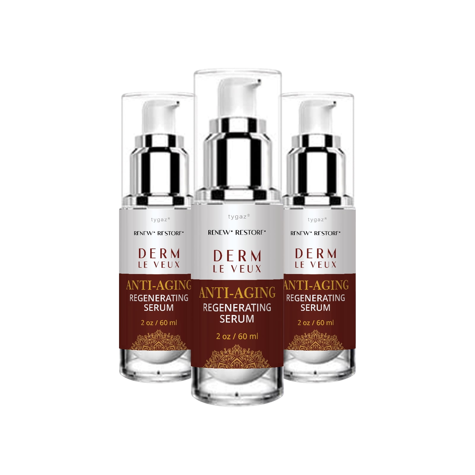 (2 Pack) Derm Le Veux Serum - Derm Le Veux Anti-Aging Rejuvinating Face  Serum