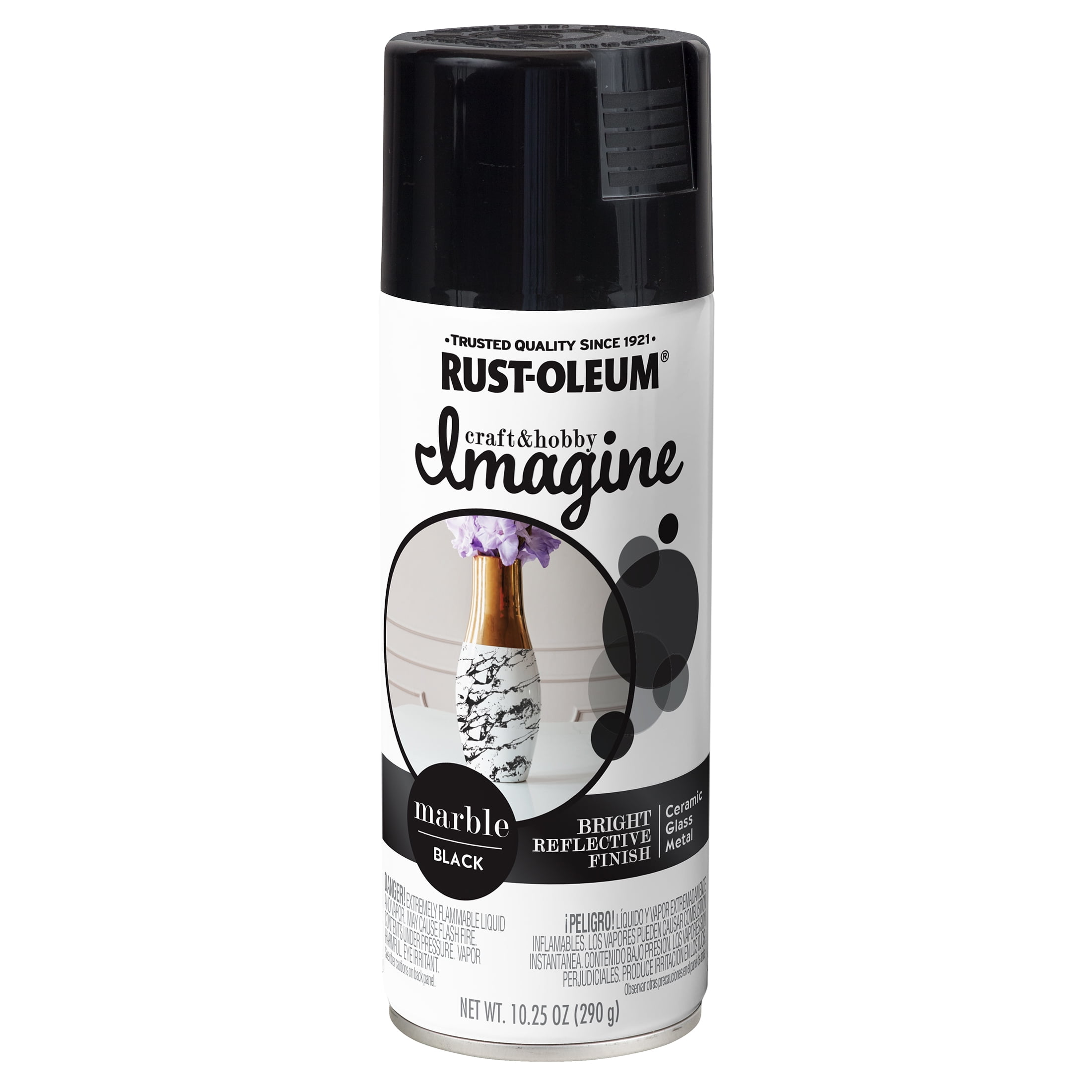 4 Pack, White, Rust-Oleum Craft & Hobby Imagine Marble Spray Paint- 358009, 10 oz.