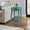 Teal, variant on Round Table with Bottom Shelf | Great for Primary Living Spaces | Adds Sophistication and Storage Function